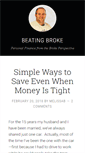 Mobile Screenshot of beatingbroke.com